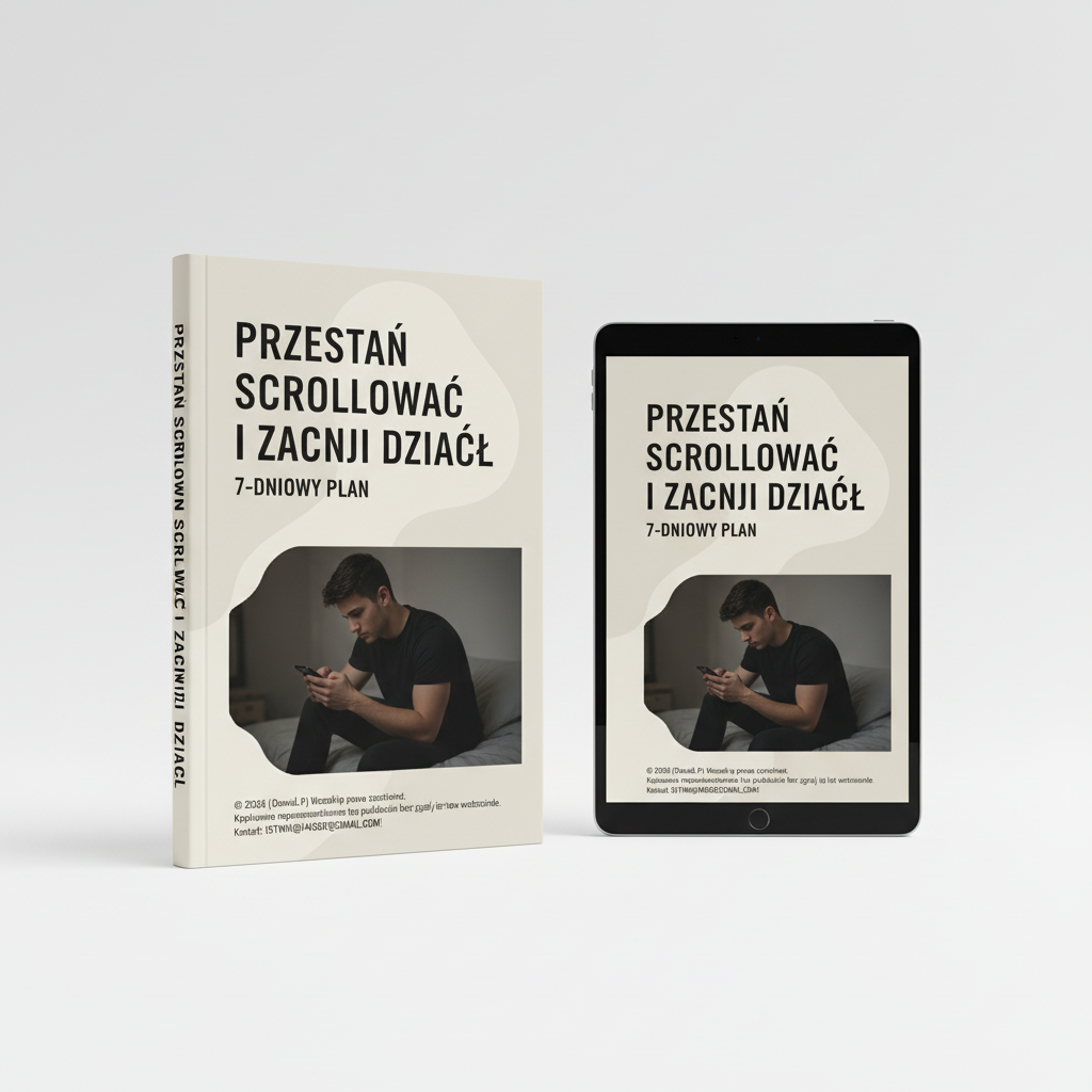 E-book ,,Przestań scrollować i zacznij działać'' 7‑dniowy plan
